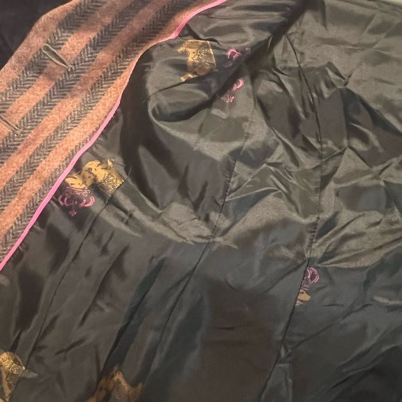 Boden British Wool Striped Blazer in Red, Pinks and Browns - Picture 13 of 15